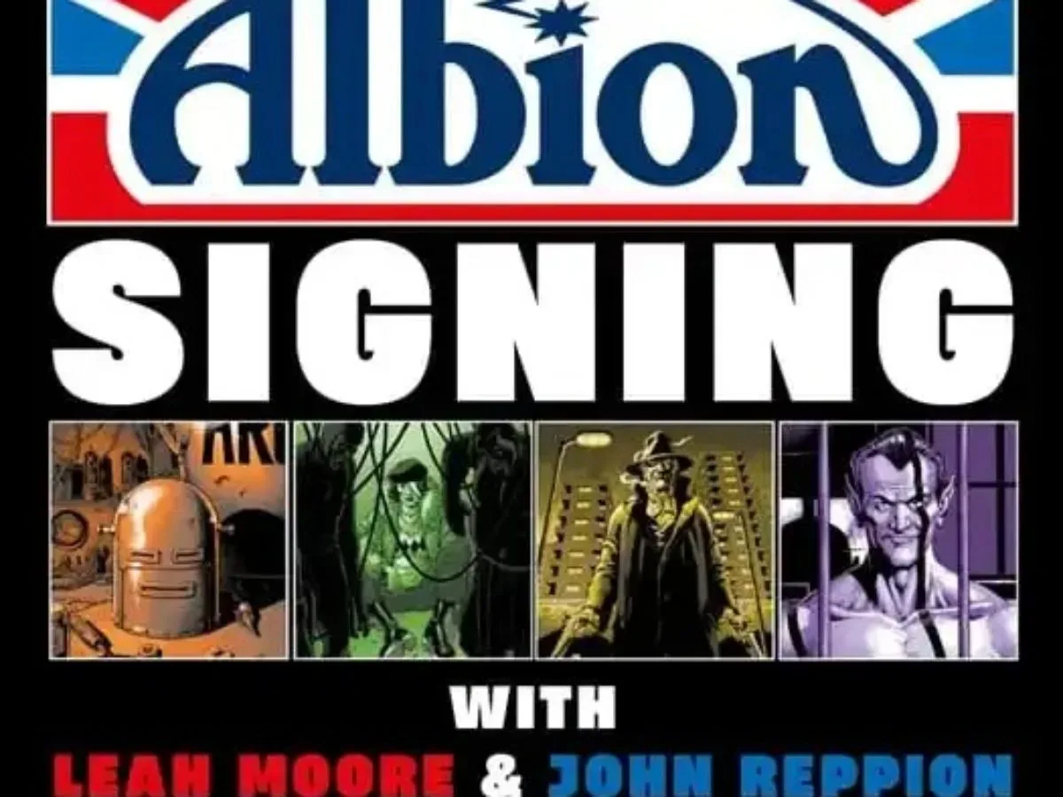 Classic British comics characters featured in Albion, including The Spider and The Steel Claw