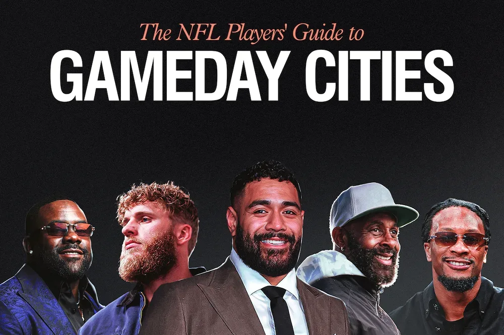 Illustrated NFL travel guide map for an international host city
