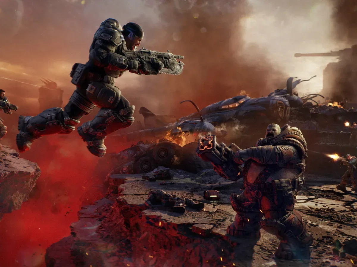 Xbox and The Coalition news graphic about Gears of War development and studio uncertainty
