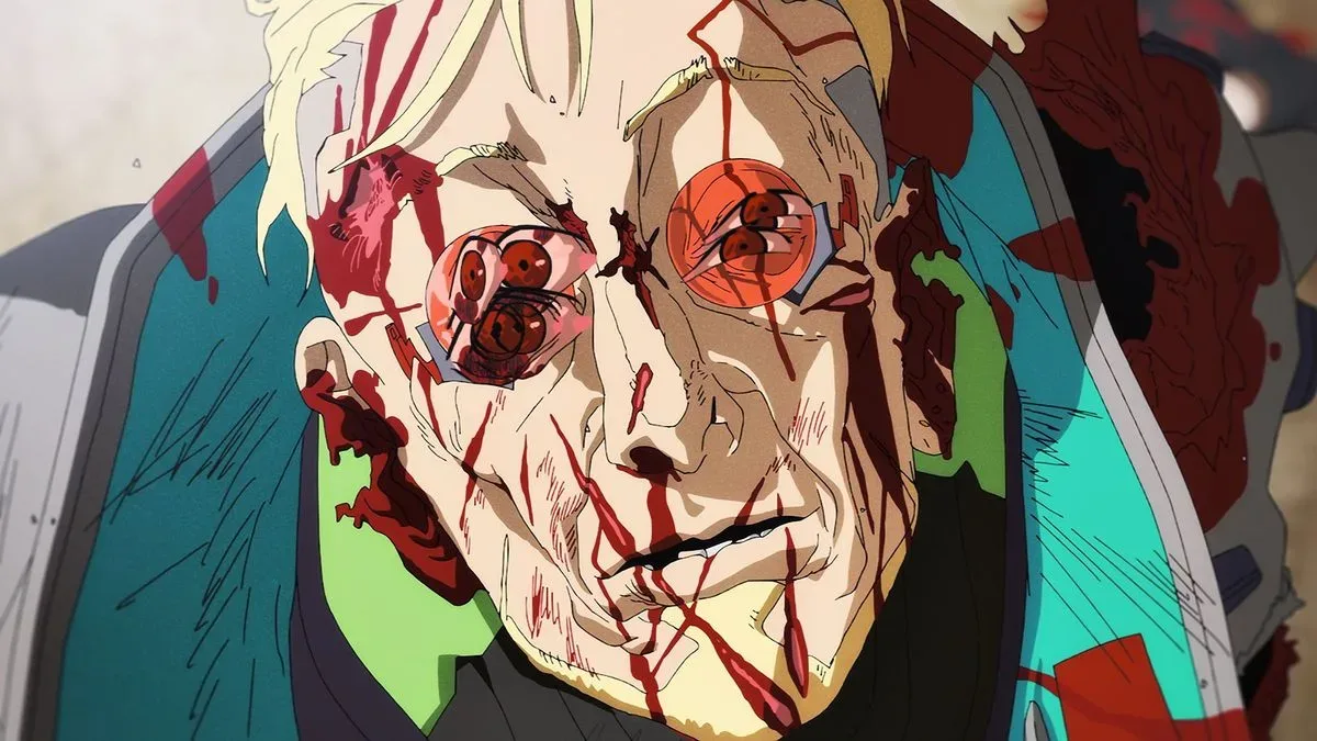 A bloodied Weak Kingsley in Cyberpunk: Edgerunners season 2