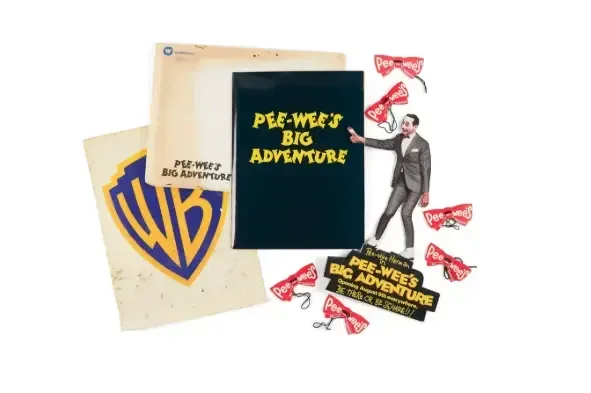 Double-sided Pee-wee's Playhouse wall panels associated with the television show's opening titles