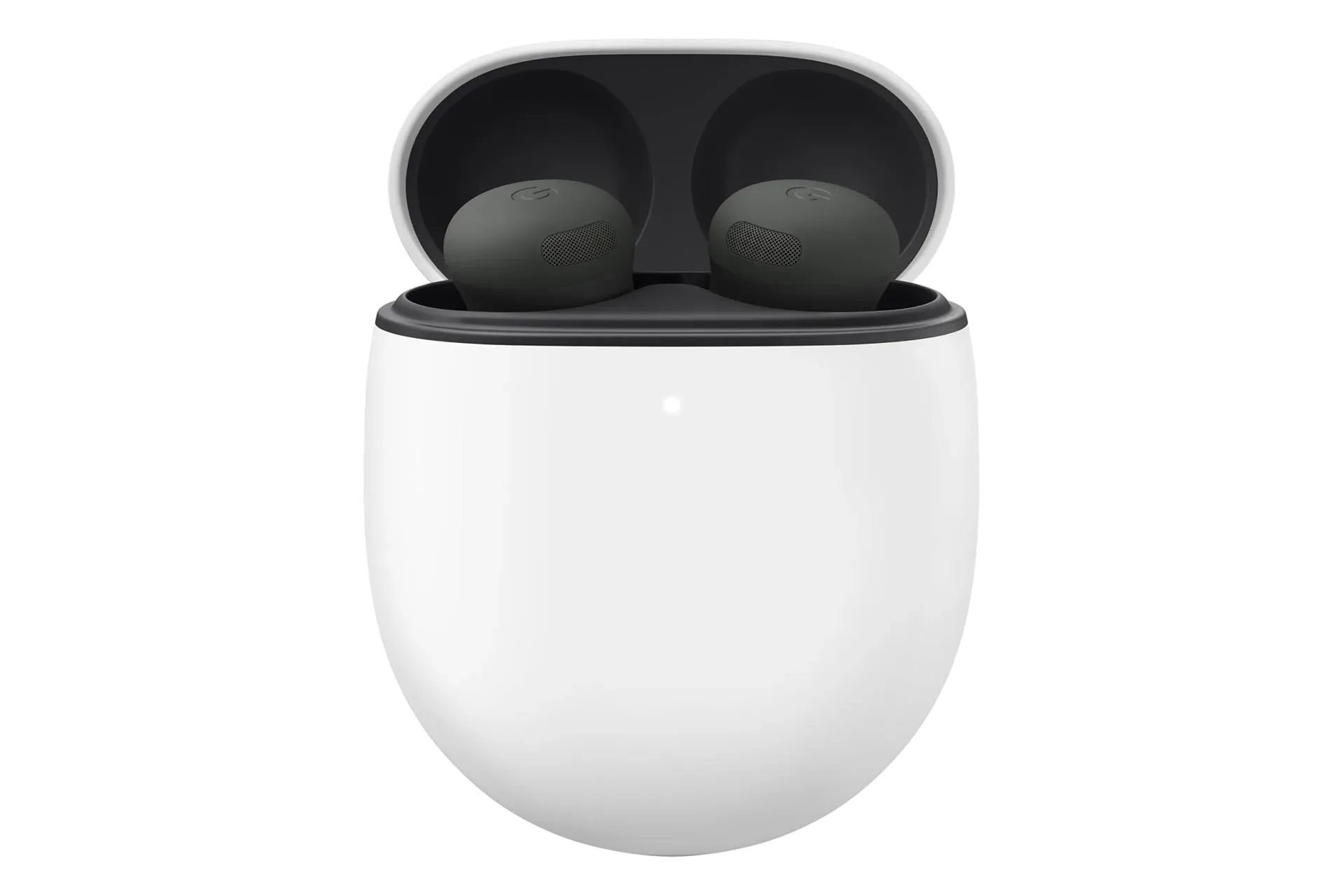 Google Pixel Buds Pro 2 wireless earbuds in their charging case