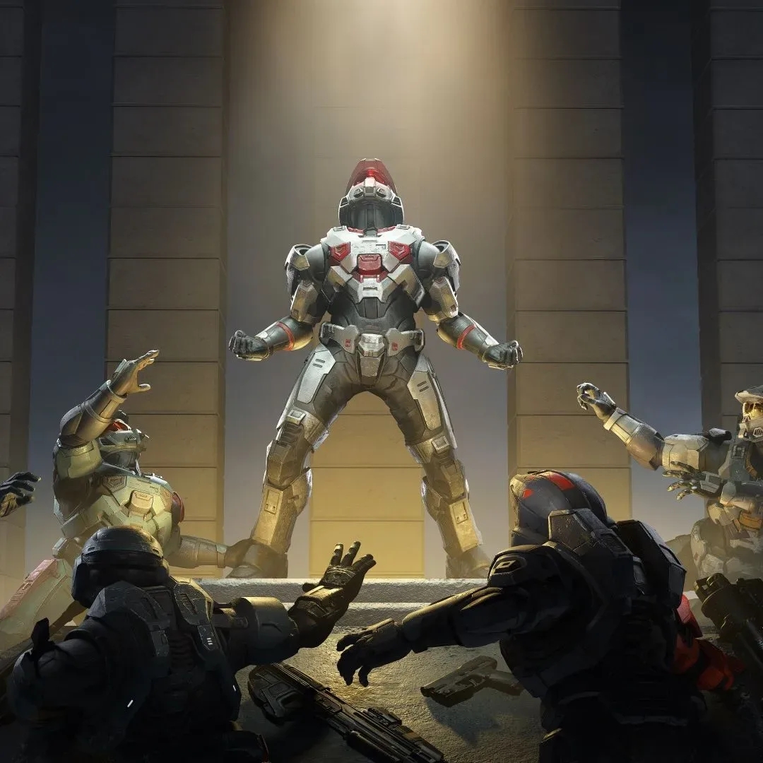 Halo Flood infection zone with rival Spartan and Banished Brute squads