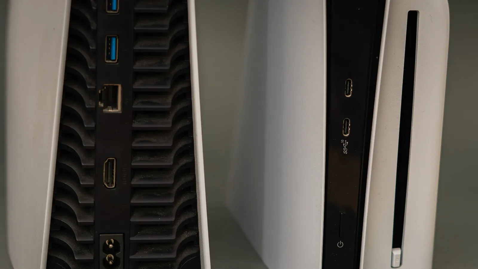 A PlayStation 5 connected directly to a television HDMI input
