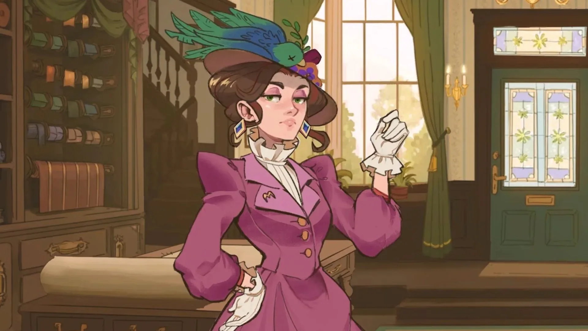 Dressmaker fashion simulation artwork from Cozy Lives