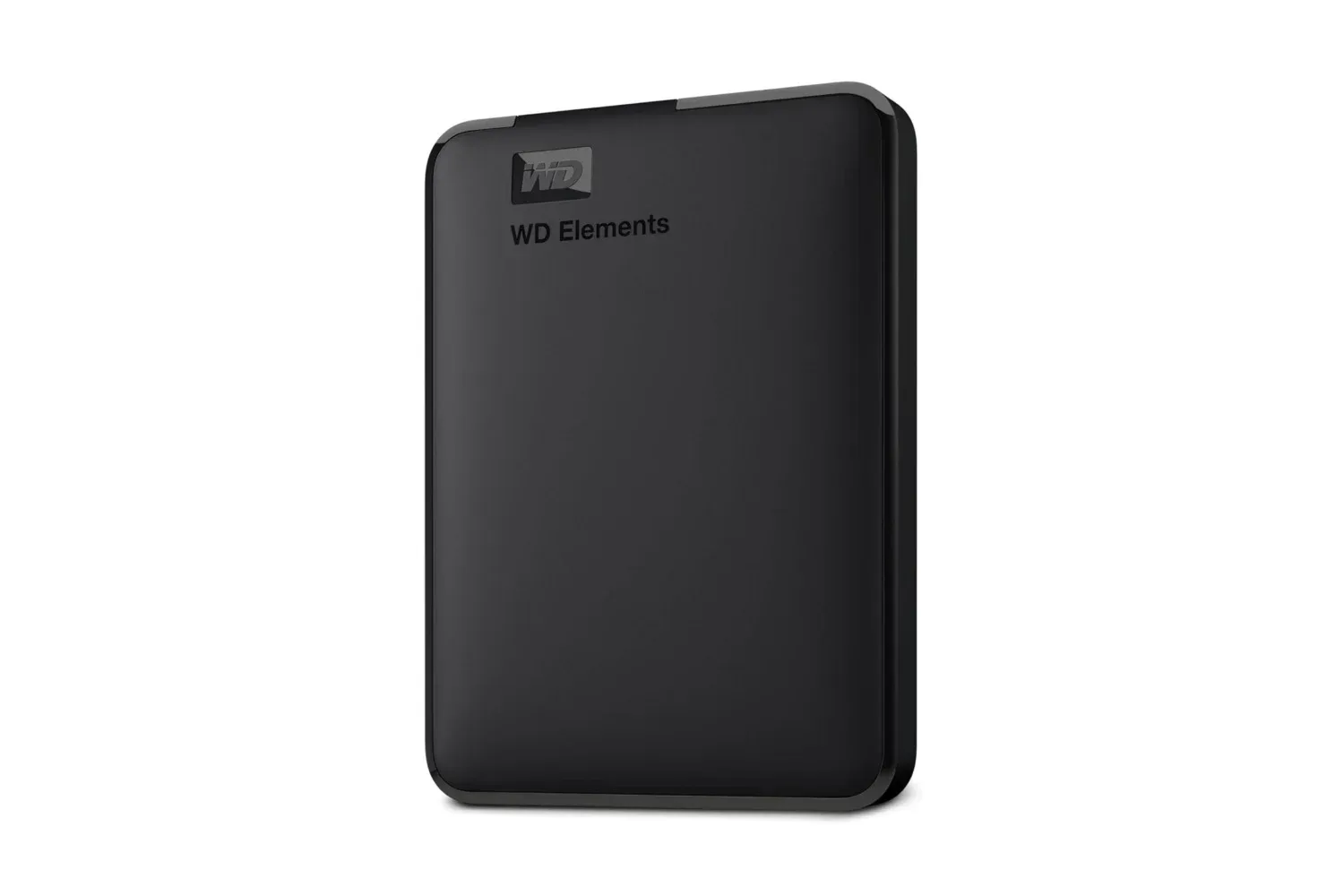WD Elements portable external hard drive connected to a laptop for file storage