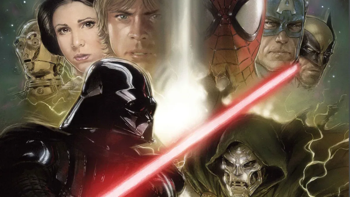 Marvel X Star Wars Hope Assembles comic crossover promotional artwork