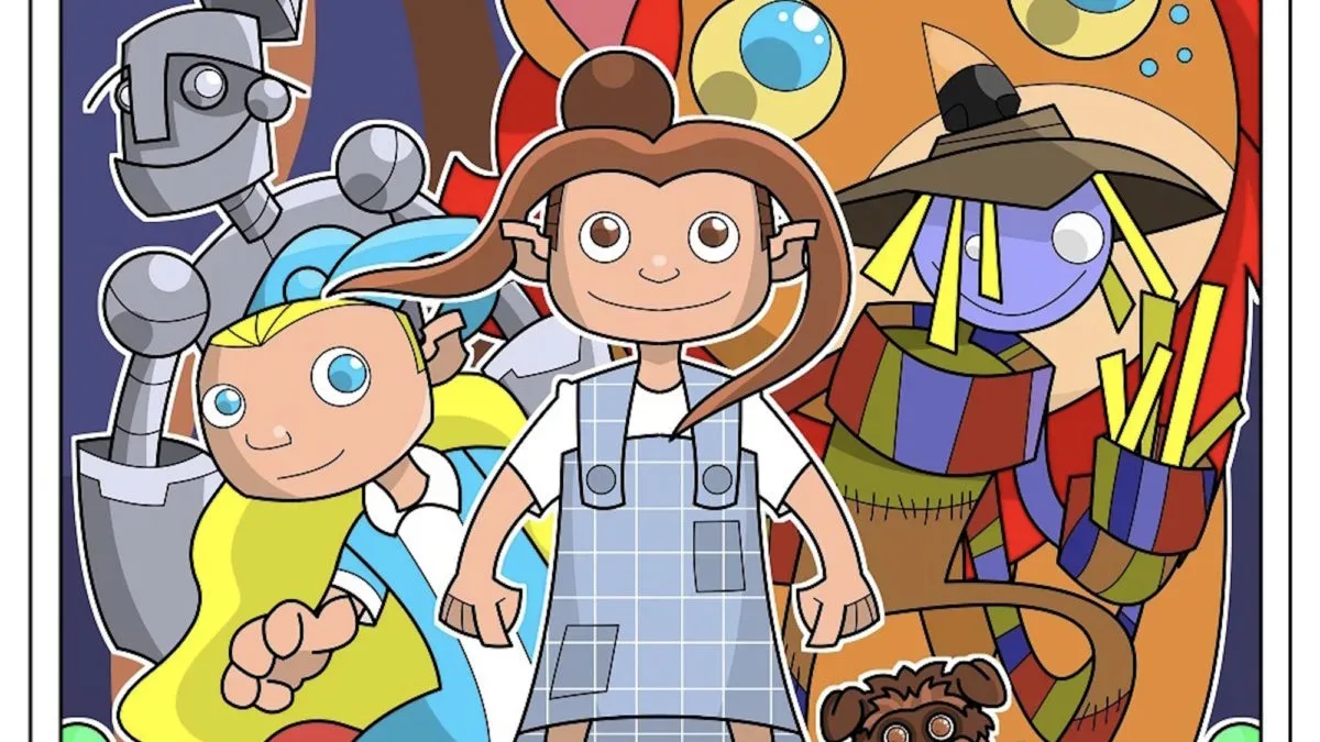 Dorothy and Alice: The Green Looking Glass hardcover graphic novel cover art