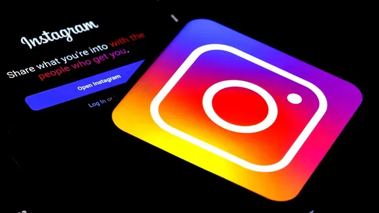 Smartphone displaying a social-media feed with no like or comment controls