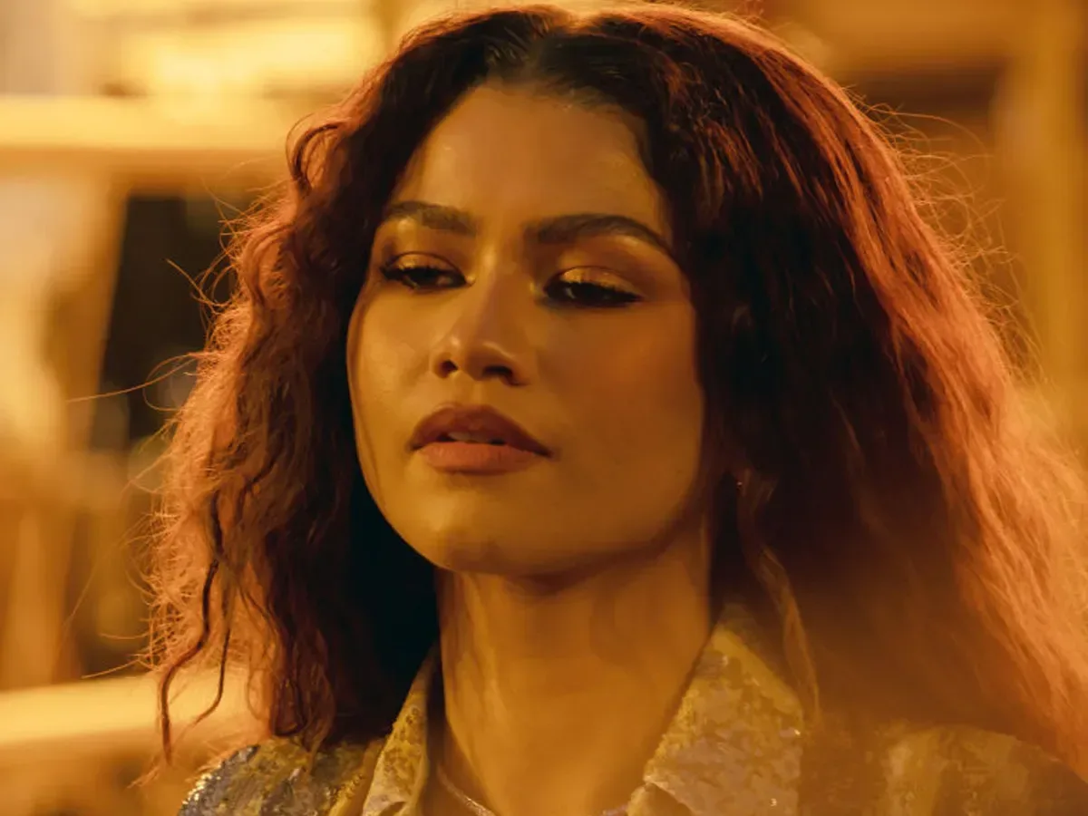A stylized science-fiction film clapperboard representing Zendaya and Alex Garland's new project