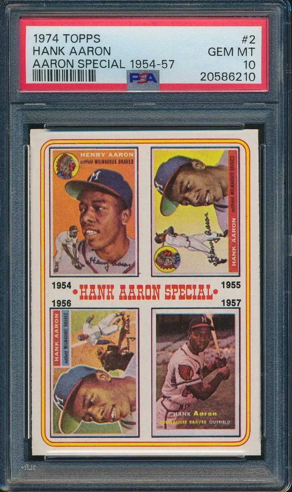 1974 Topps Hank Aaron All-Time Home Run King card #1