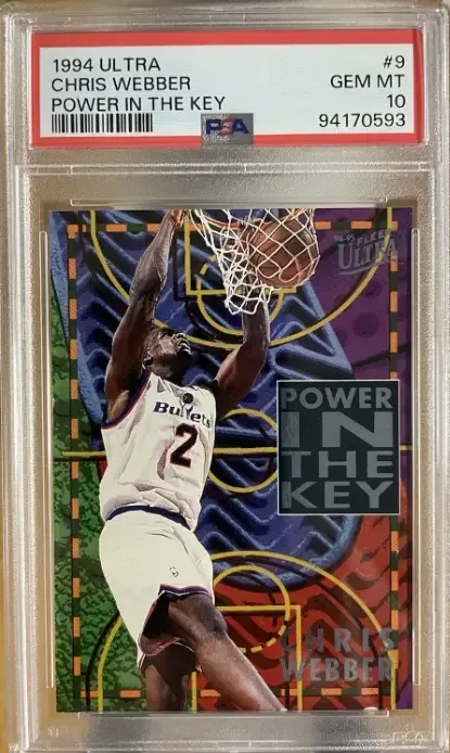 Chris Webber 1999 SkyBox APEX Net Shredders memorabilia card