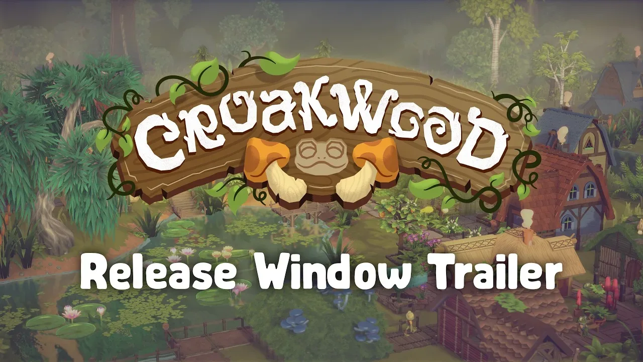 Croakwood frog townsfolk carrying out daily roles in the settlement