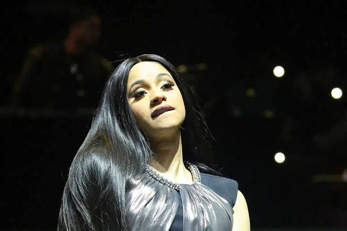 Cardi B speaking during a livestream about success and trust