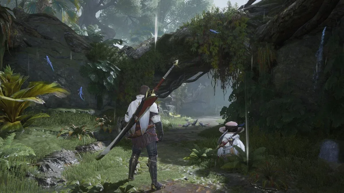Monster Hunter Outlanders cutscenes and gameplay
