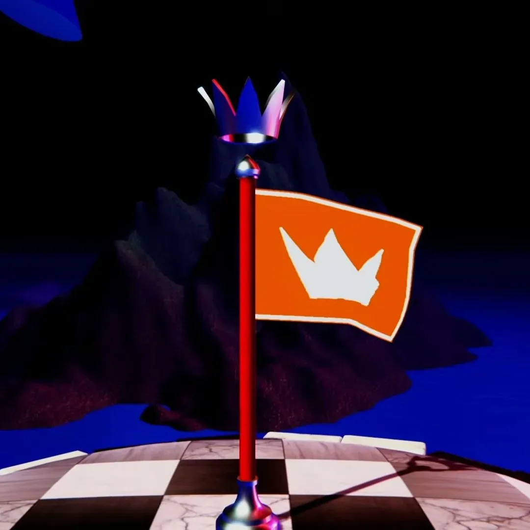 A physics-based pole used to scale the surreal 3D environment in Refund This Game