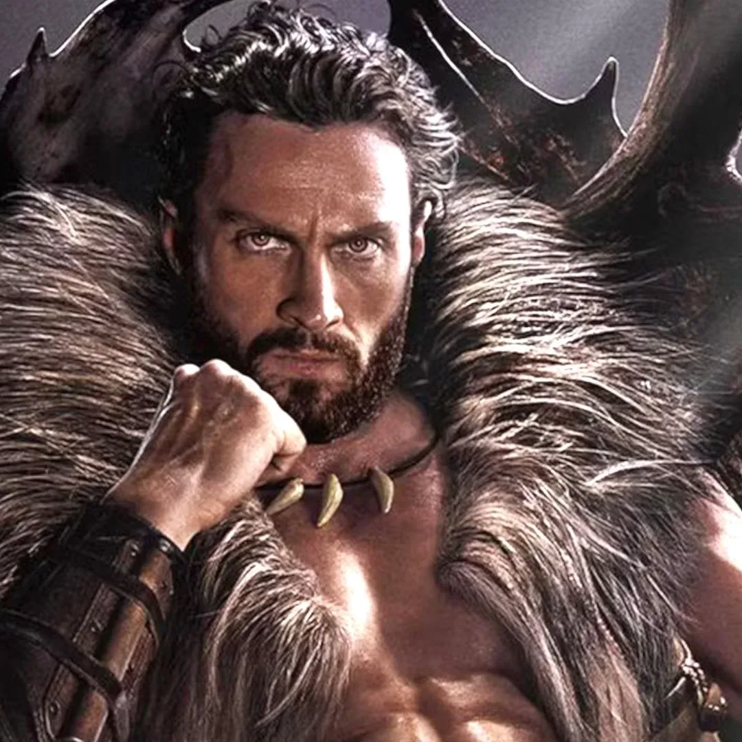 Aaron Taylor-Johnson as Kraven in the 2024 Spider-Man spin-off