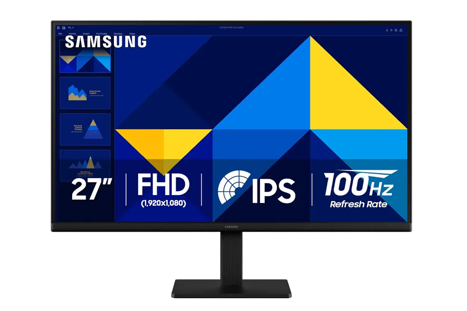 Samsung S30GD 27-inch Essential monitor on a desktop