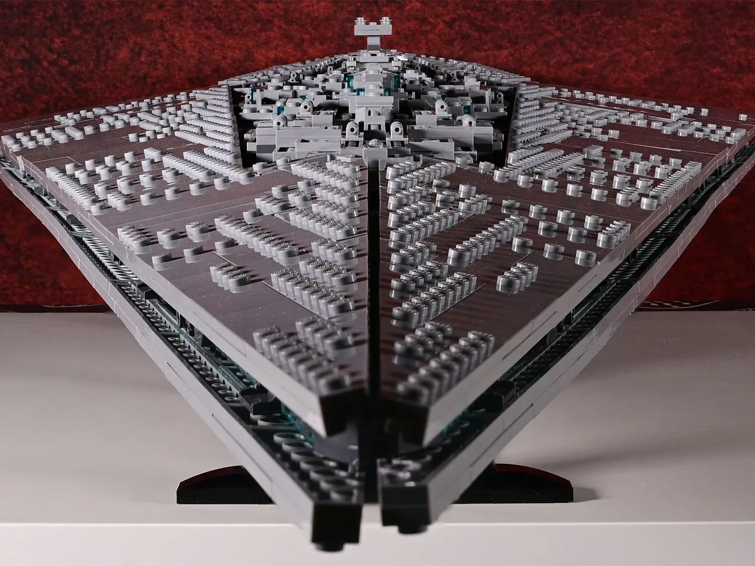 LEGO Star Wars Executor Super Star Destroyer with scale-reference Star Destroyer