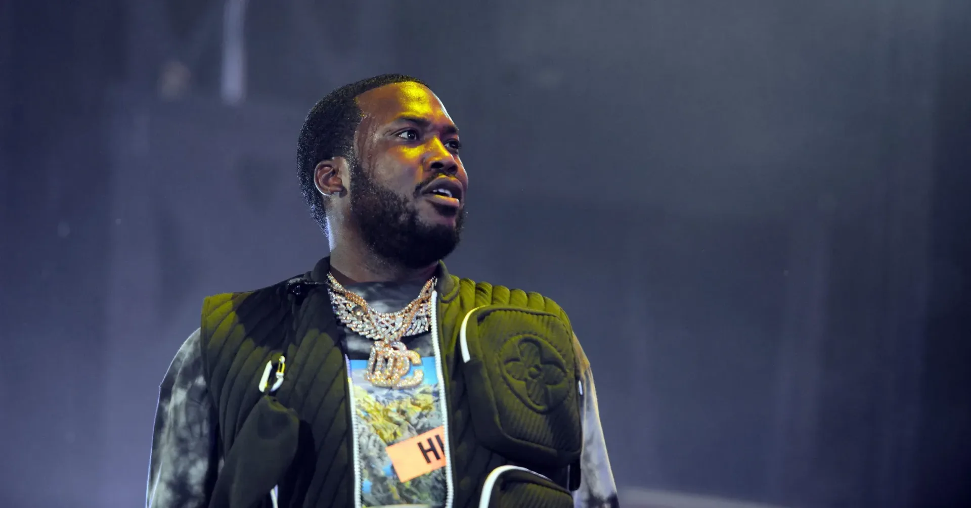 Meek Mill performs during a Dream Chasers Nights concert in Philadelphia