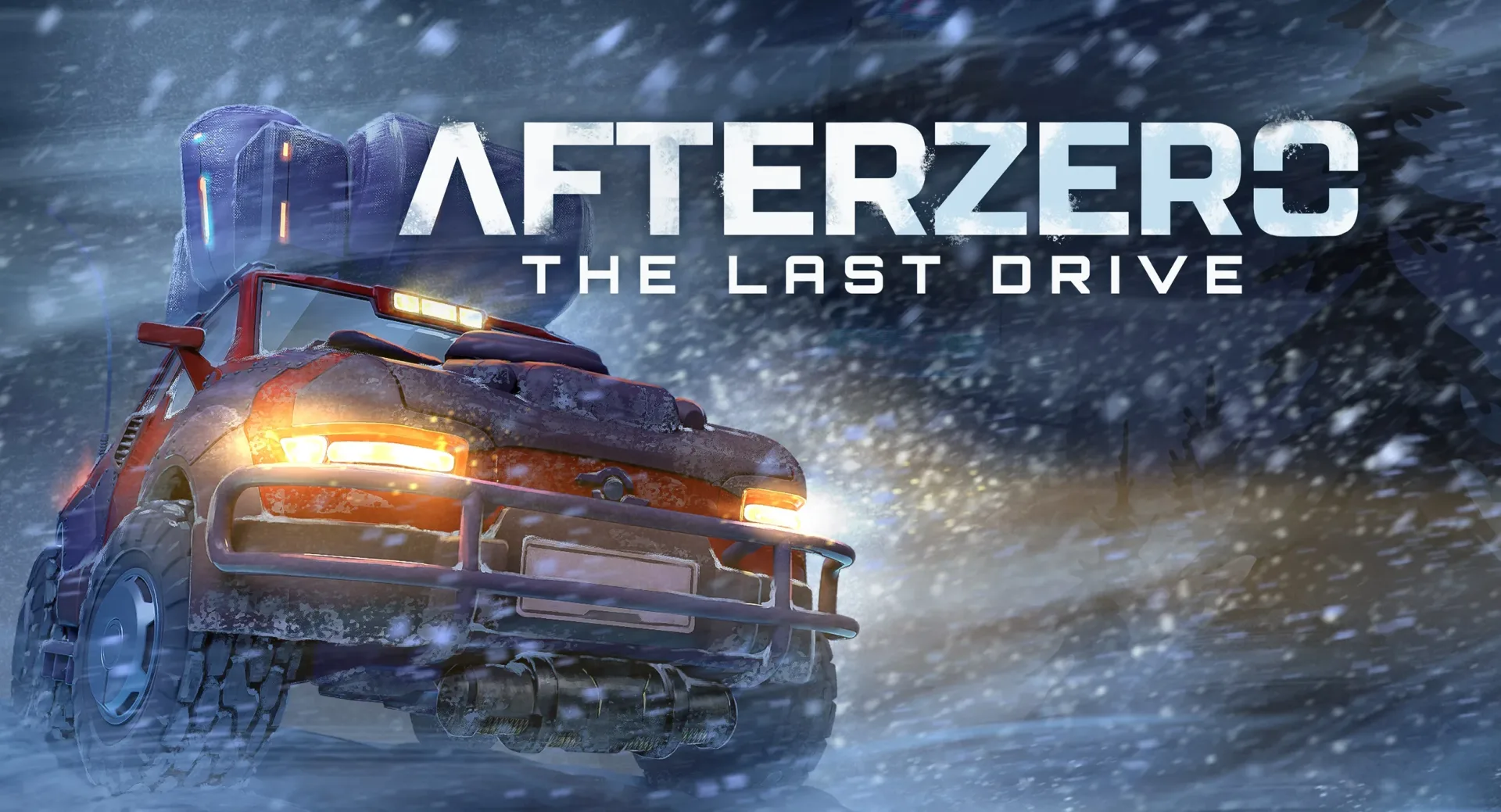AfterZero: The Last Drive off-road vehicle Old Grizzly in a frozen post-industrial wasteland