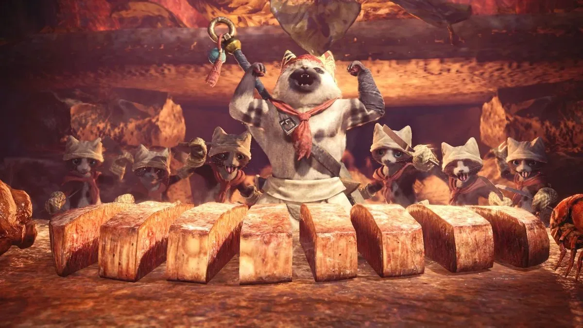 Monster Hunter World cat chef