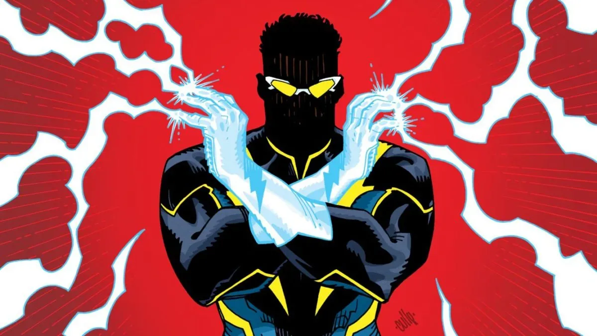 Black Lightning 50th Anniversary Special comic cover featuring Jefferson Pierce