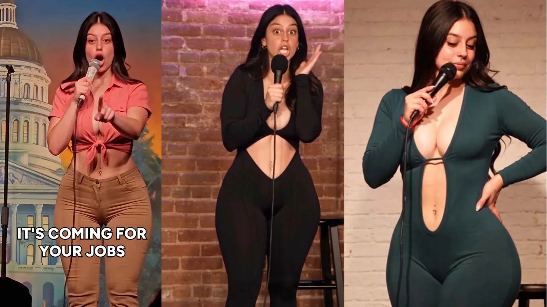 Comparison of comedian George Brett Olson’s performance and a Tiffany Sloan Reel amid joke-theft allegations