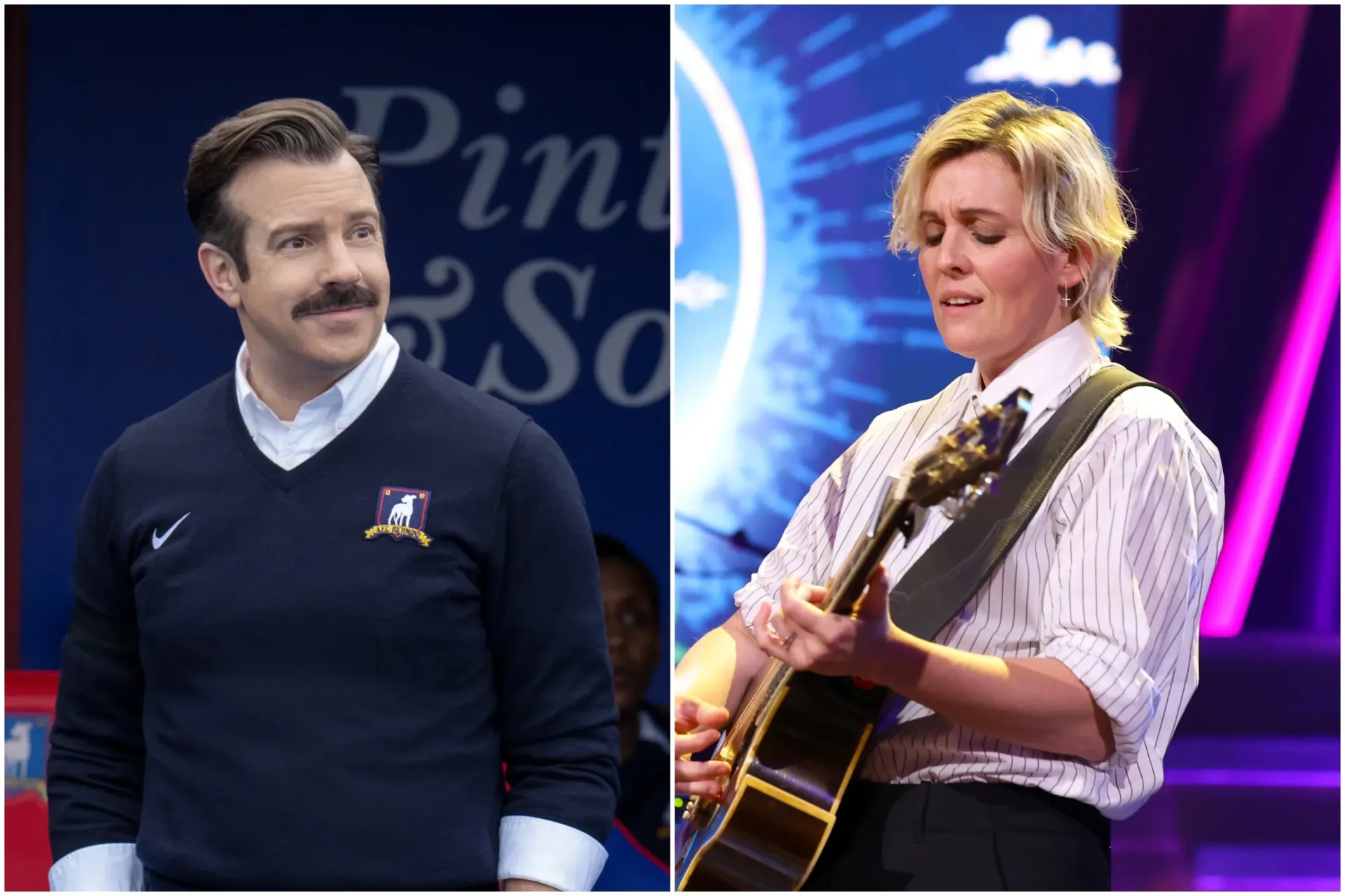 Brandi Carlile’s Ted Lasso theme cover plays over the Season 4 finale opening titles