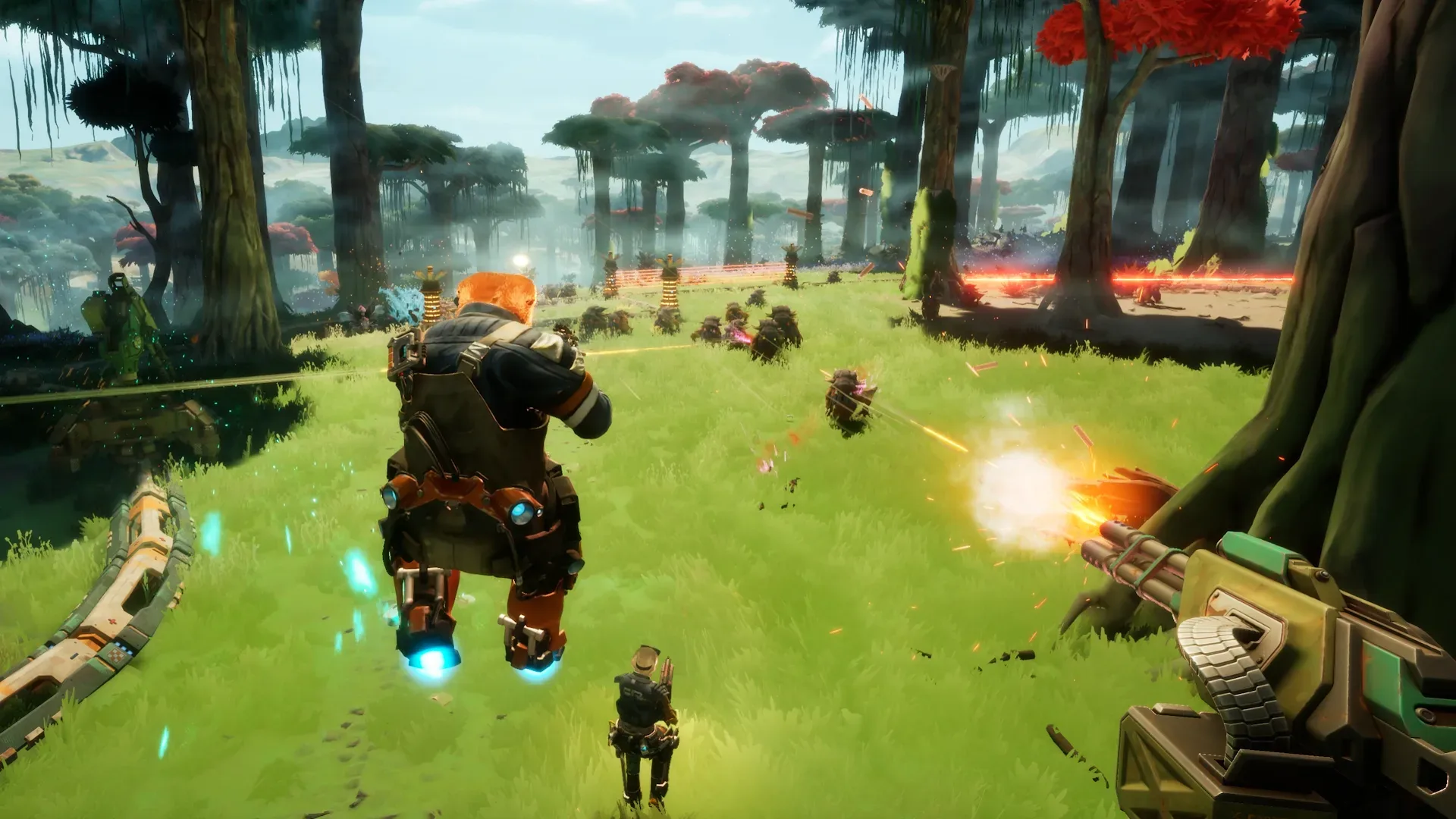 GRAVHOUNDS demo features four playable Gravhounds across seven planets