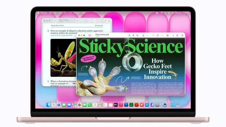 Apple MacBook color options including Blush, Silver and Space Black