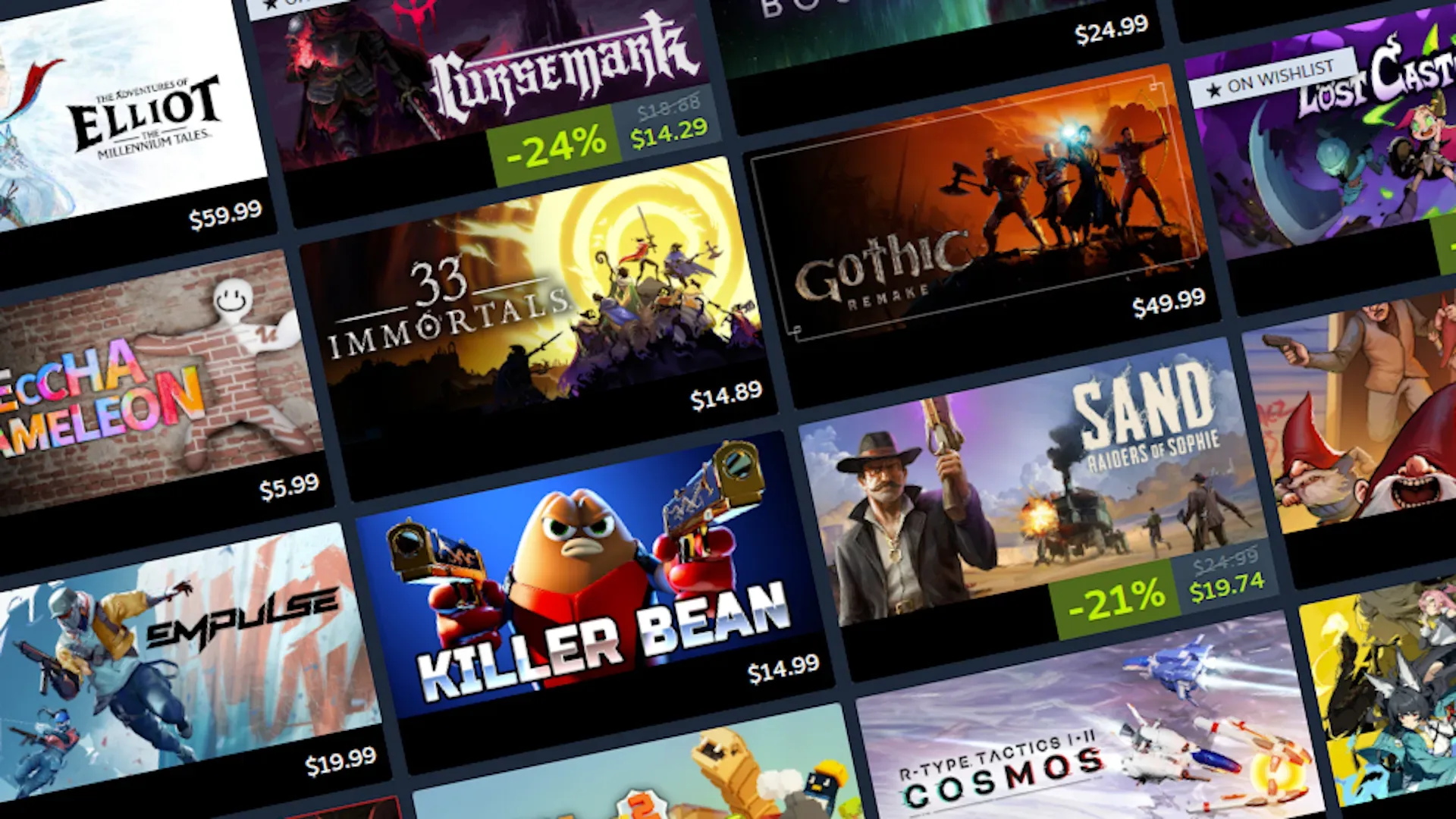 A Steam account profile interface representing account levels, collectible cards and profile customization