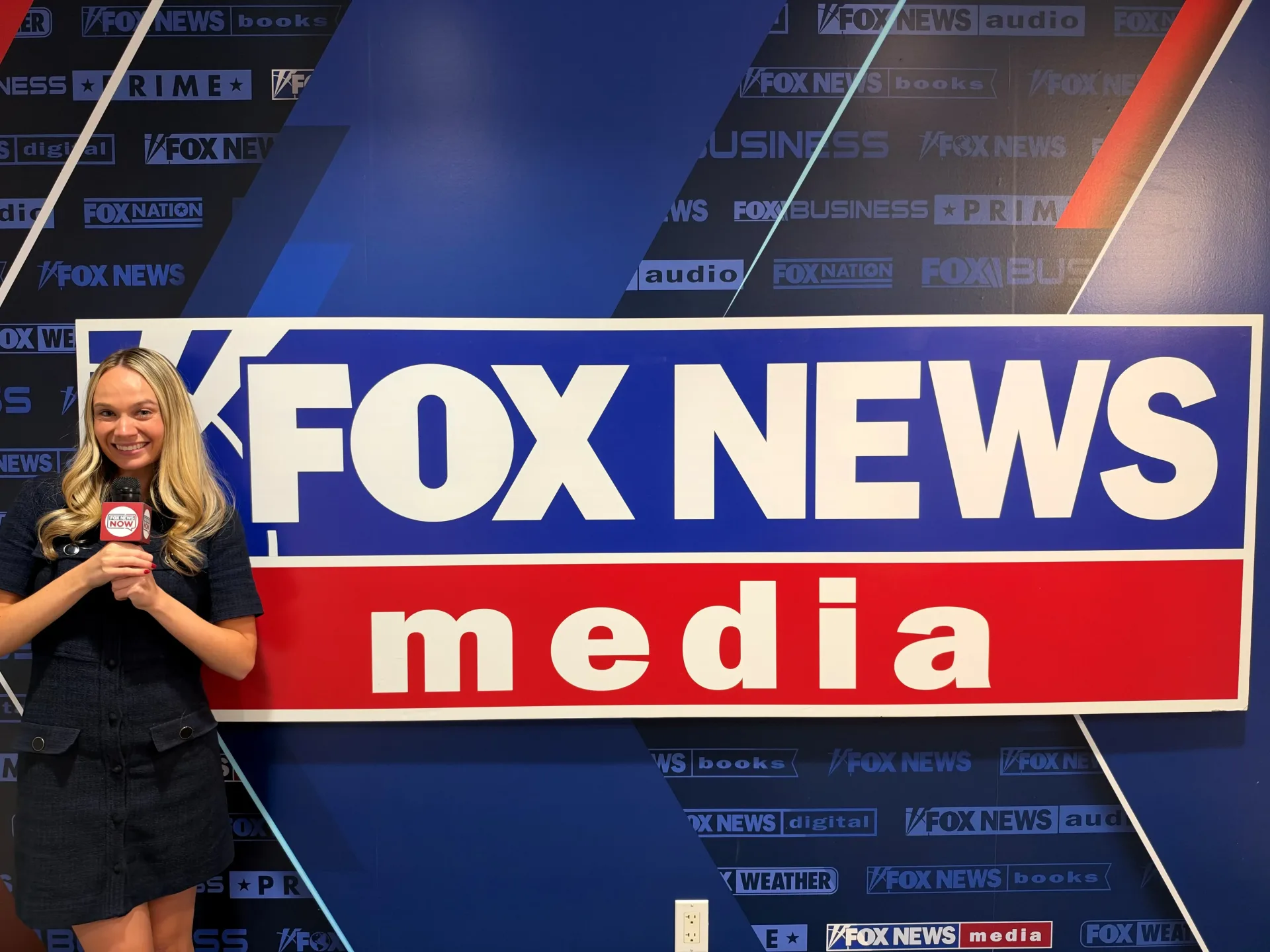 Kate DePetro in a Fox News Media behind-the-scenes content setting