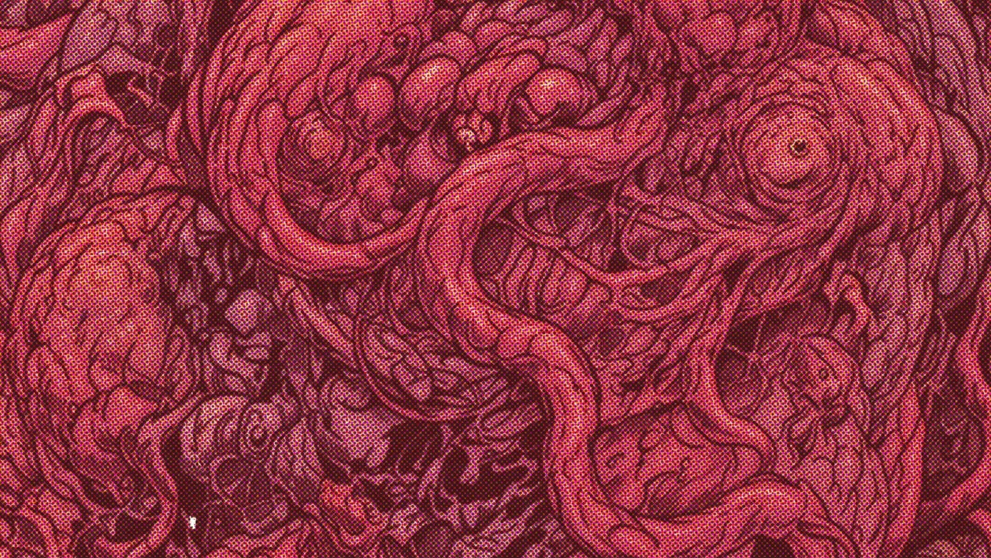 ROLLA’s large pink fleshball rolling through a city