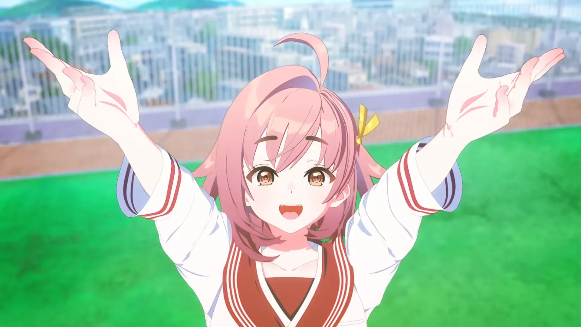 Magical girl RPG outfits drying in changing real-world weather