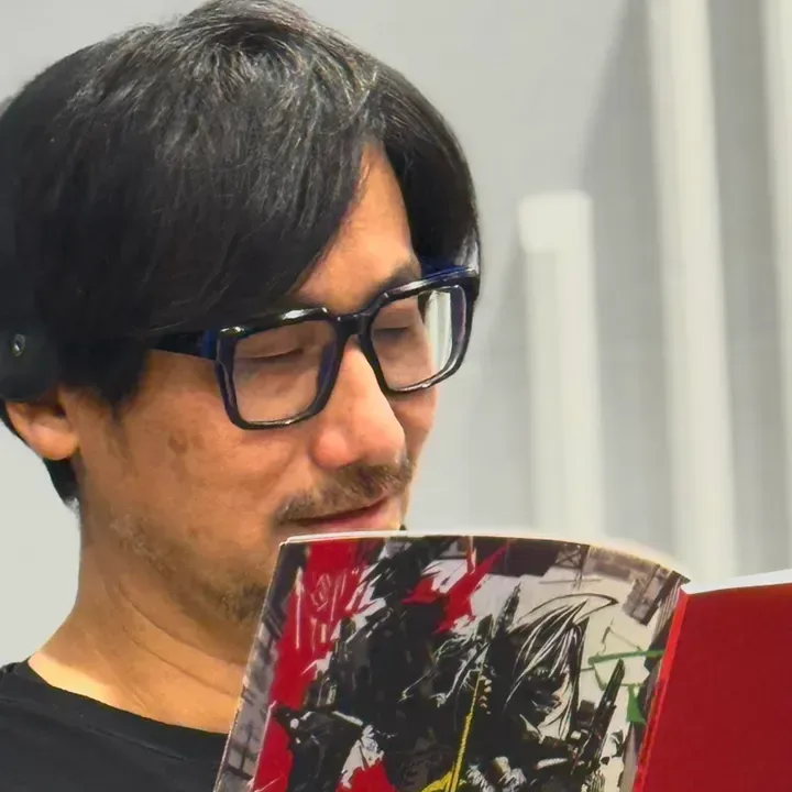 Hideo Kojima recording dialogue as Hideyoshi Oshima for Cyberpunk Edgerunners 2
