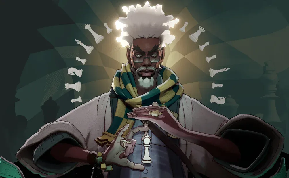 Solomon reload animation in Deadlock showing a historic chessboard position