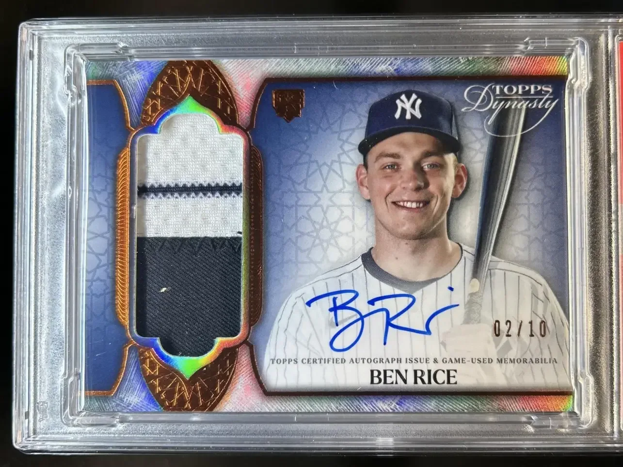 Ben Rice celebrates after a postseason home run for the Yankees