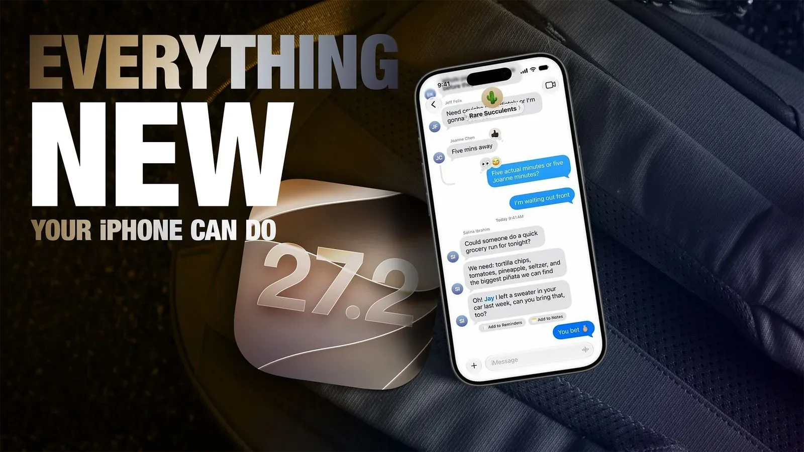 An iPhone displaying the iOS 27.2 software update screen