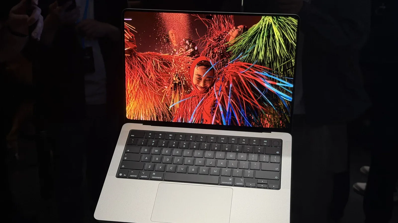 Apple MacBook Pro with PROLED XDR shown with OLED touchscreen
