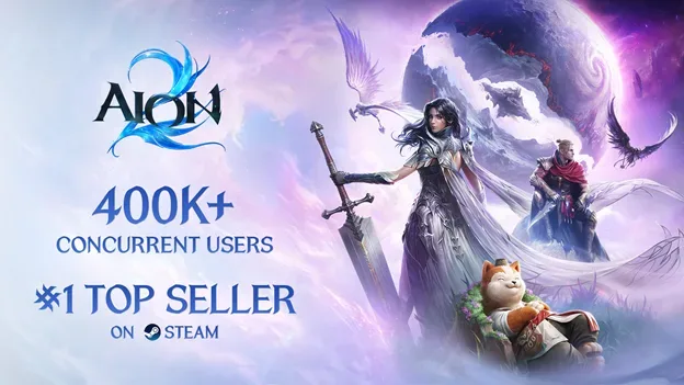AION 2 open-world aerial combat scene