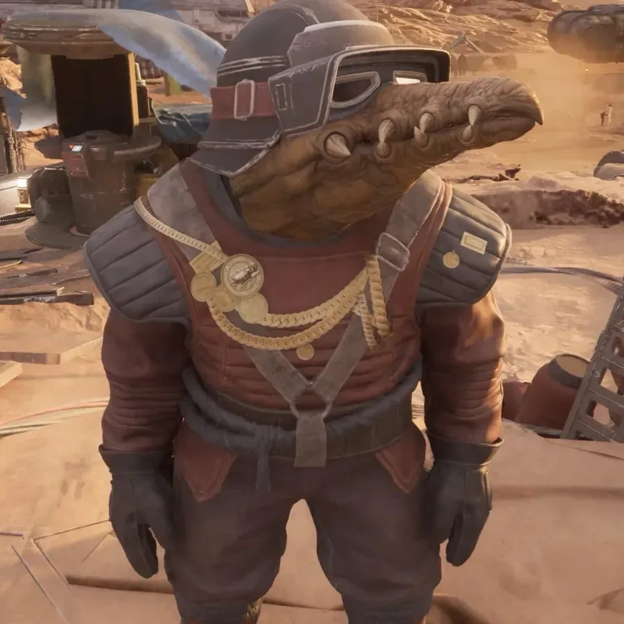Biddy Blas, the Crocin racer from Star Wars: Galactic Racer