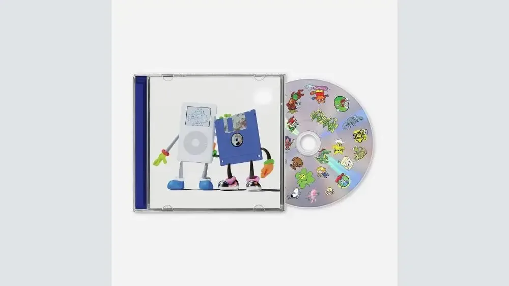 The Avalanches No Bad Memories album cover featuring iPod and floppy disk characters
