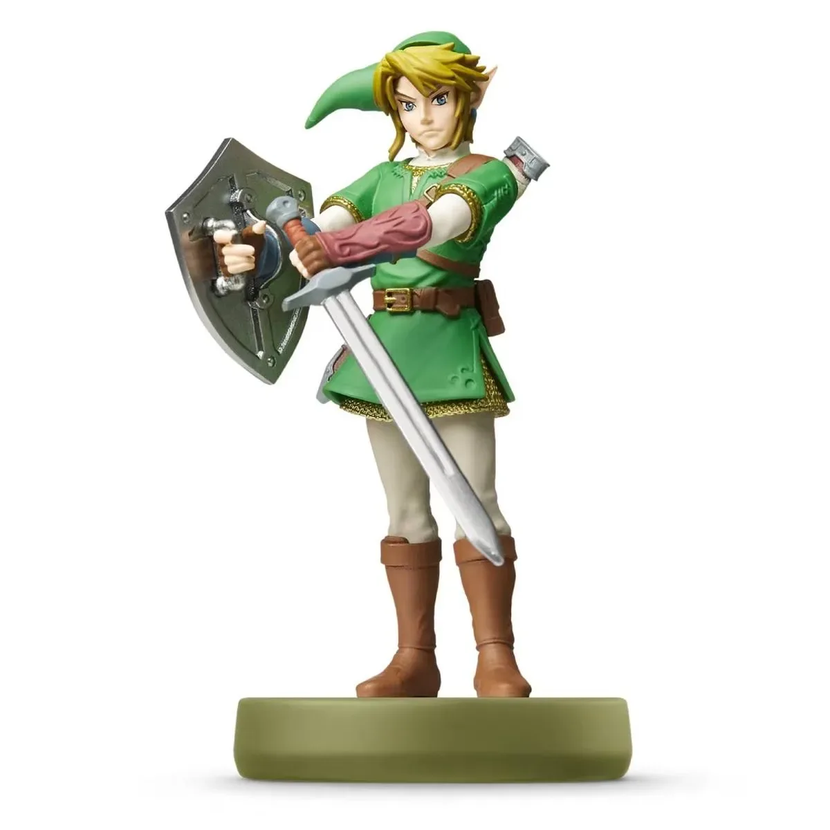 Image of the Legend of Zelda Twilight Princess Link amiibo with a white background.
