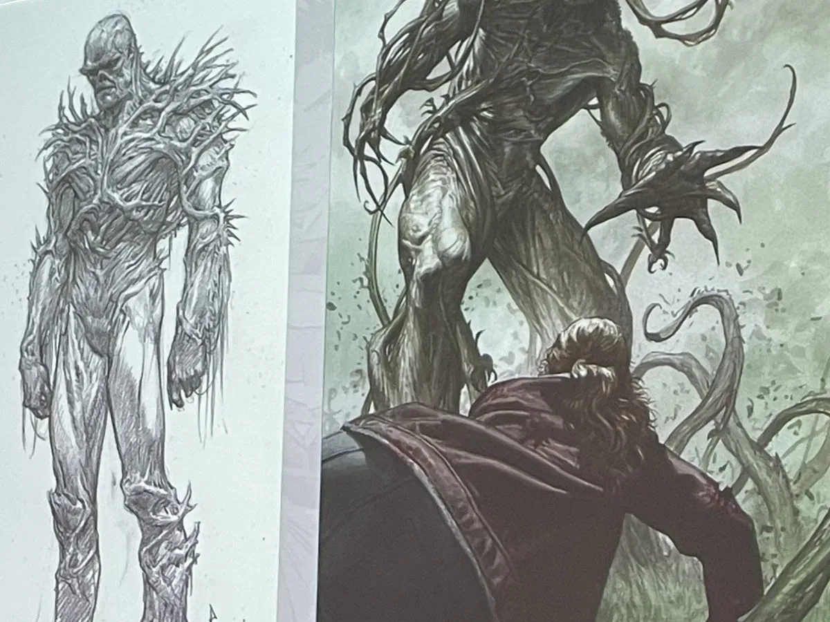 Steve Foxe and Riccardo Federici’s Swamp Thing: Hallowed Ground announcement artwork