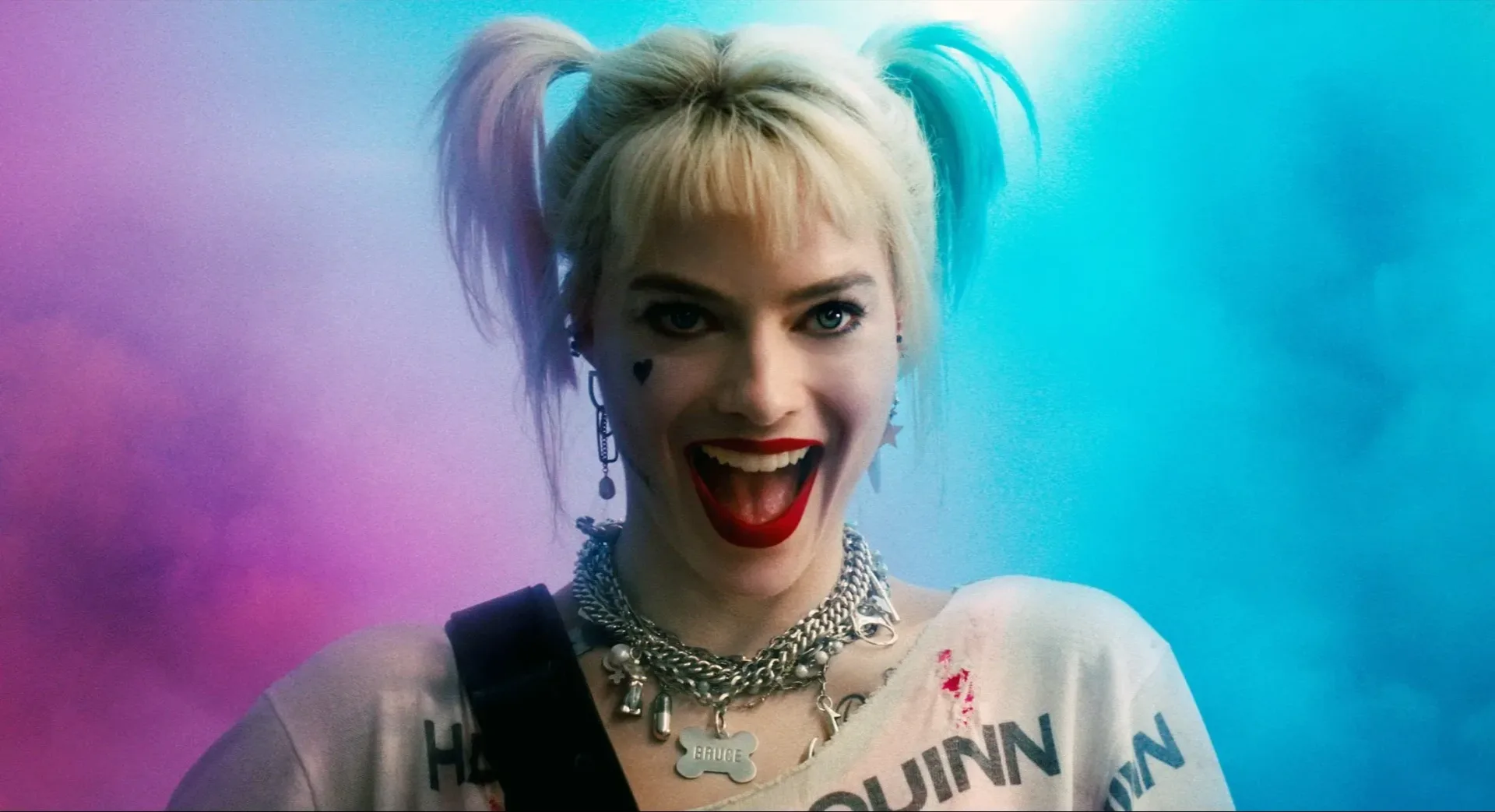 Margot Robbie as Harley Quinn in a promotional still from The Suicide Squad