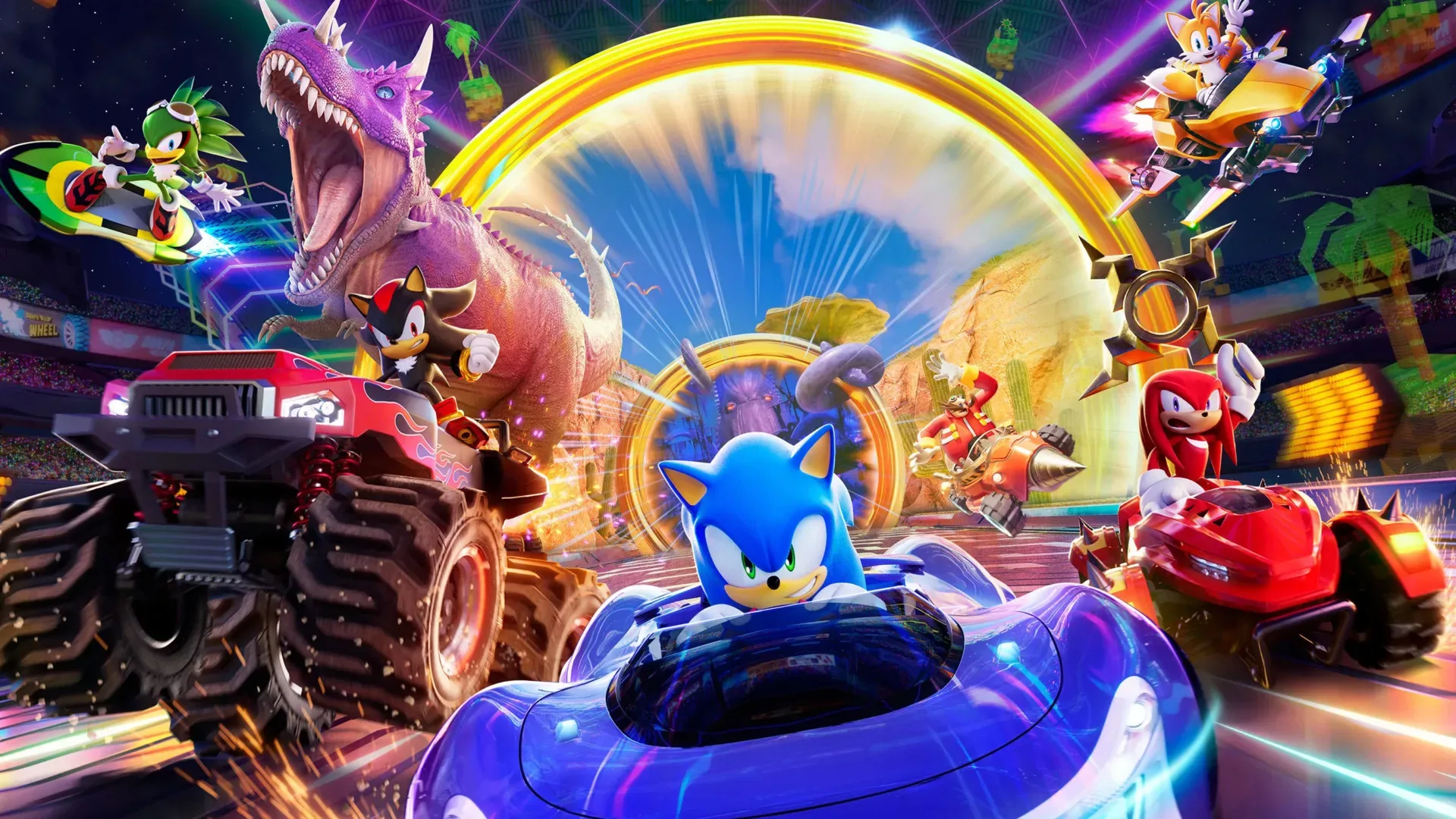 Sonic Racing: CrossWorlds Year 2 DLC roadmap featuring crossover packs