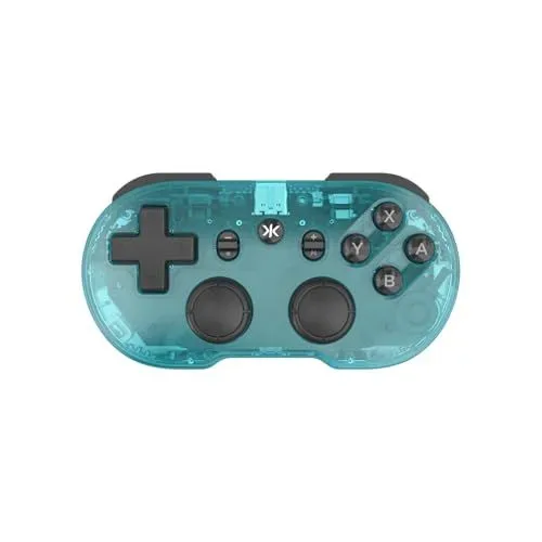 Crkd Atom+ Wireless Mini Controller - Compatible With Nintendo Switch 2, Switch Oled, Ios, Android, Pc & Smart Tv - Glacier Blue Edition