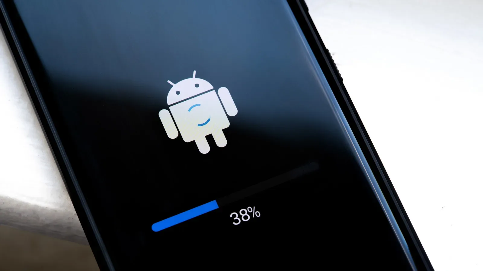 Android phone settings screen showing security patch date and Android version