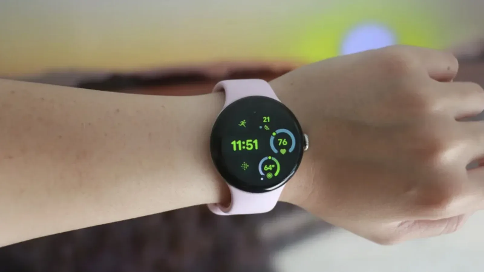 Google Pixel Watch showing smartwatch safety and connectivity settings